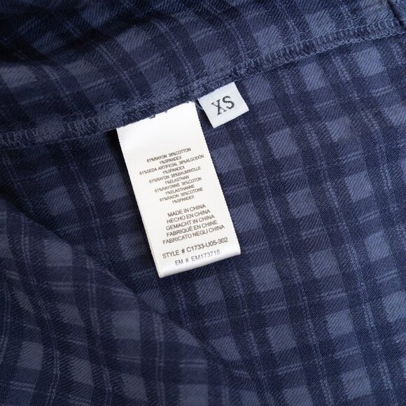 Anthropologie Cloth & Stone Short-Sleeve Pullover Blouse Top Blue NEW - Picture 13 of 14